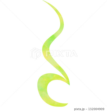 綺麗な水彩模様の4分休符のアイコンのイメージのイラスト 132004909