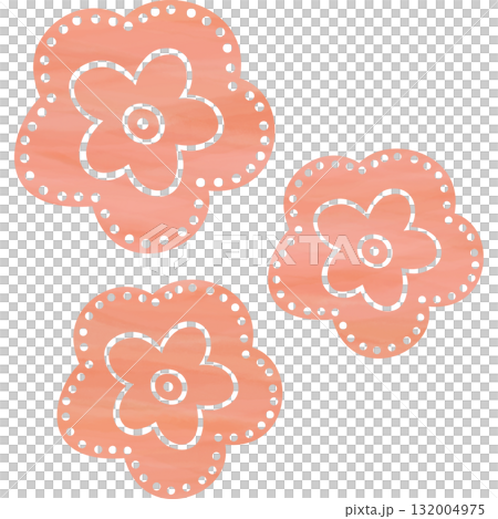 美麗的水彩花圖示圖像插圖 美麗的水彩花圖示圖像插圖 132004975