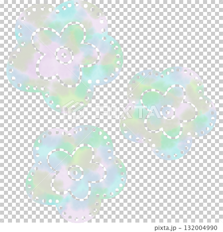 Beautiful watercolor flower icon image illustration 132004990