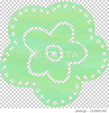 美麗的水彩花圖示圖像插圖 132005140