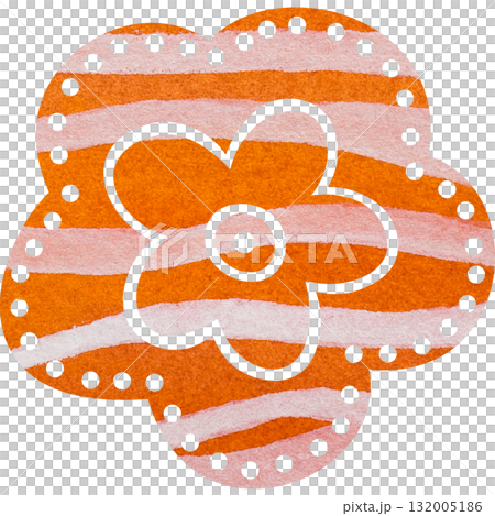美麗的水彩花圖示圖像插圖 132005186