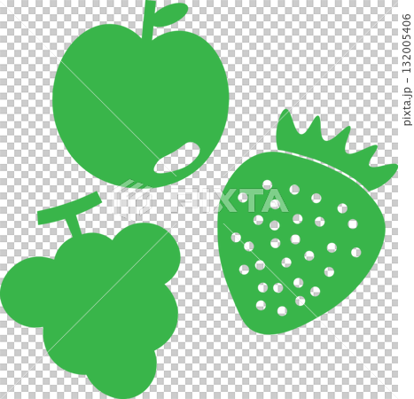 美麗的水彩水果圖示圖像插圖 美麗的水彩水果圖示圖像插圖 132005406