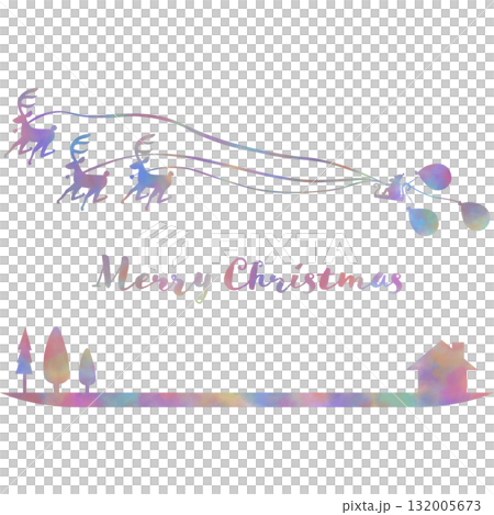 Beautiful watercolor Christmas icon image illustration Beautiful watercolor Christmas icon image illustration 132005673