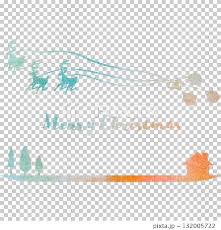 Beautiful watercolor Christmas icon image illustration Beautiful watercolor Christmas icon image illustration 132005722