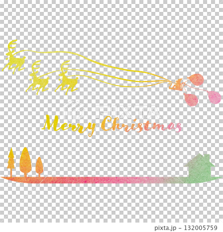 Beautiful watercolor Christmas icon image illustration Beautiful watercolor Christmas icon image illustration 132005759