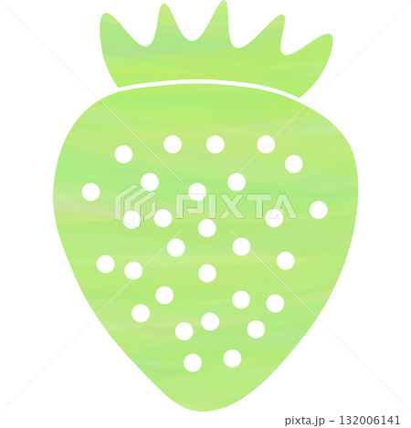 綺麗な水彩模様のいちごのアイコンのイメージのイラスト 132006141