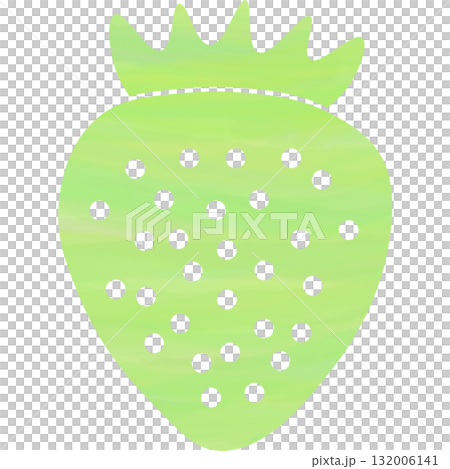 綺麗な水彩模様のいちごのアイコンのイメージのイラスト 132006141