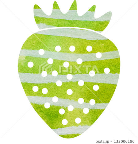 綺麗な水彩模様のいちごのアイコンのイメージのイラスト 綺麗な水彩模様のいちごのアイコンのイメージのイラスト 132006186