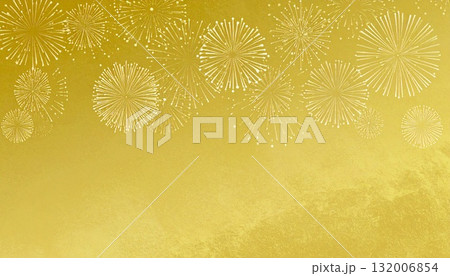 ゴールド素材の花火 132006854