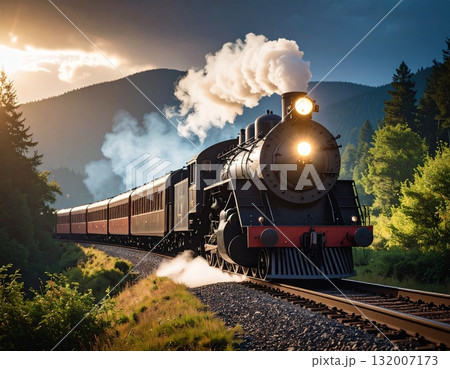 蒸気機関車 132007173
