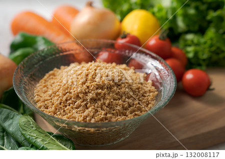 大豆のミンチと野菜 132008117