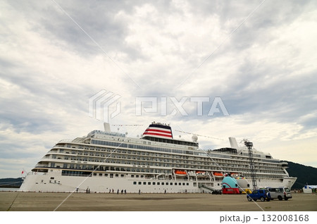 宮古港の朝 豪華客船飛鳥Ⅲ初寄港 132008168