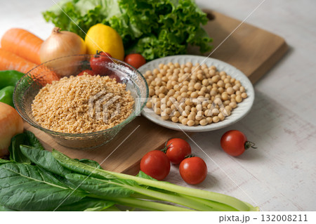 大豆のミンチと野菜 132008211