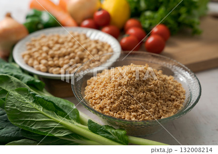 大豆のミンチと野菜 132008214