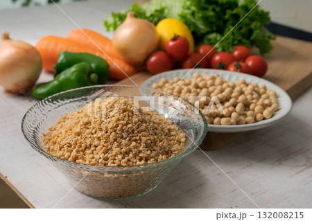 大豆のミンチと野菜 132008215