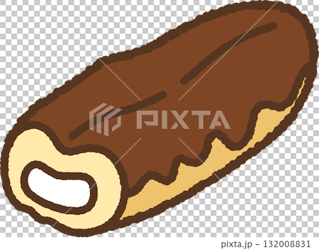 Hand-drawn icon eclair 132008831
