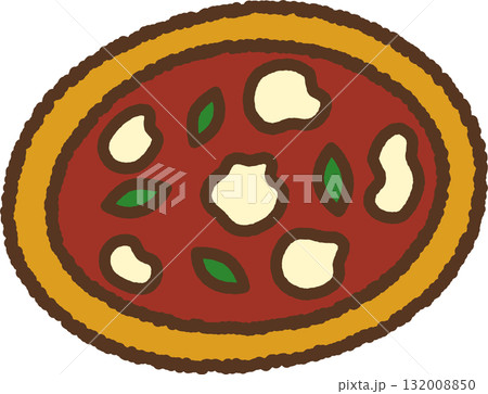 手書き風のアイコン　マルゲリータ 132008850