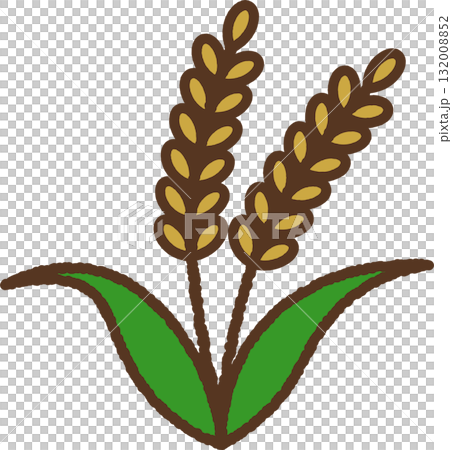 Hand-drawn icon rice 132008852