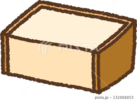 手書き風のアイコン　厚揚げ 132008853