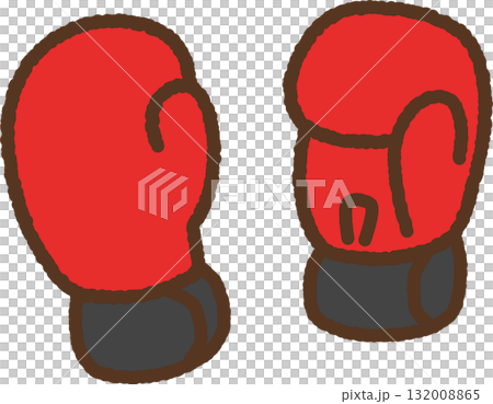 Hand-drawn icon boxing gloves 132008865