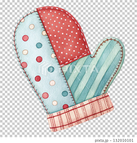Patchwork Christmas Element Clipart White Background 132010101