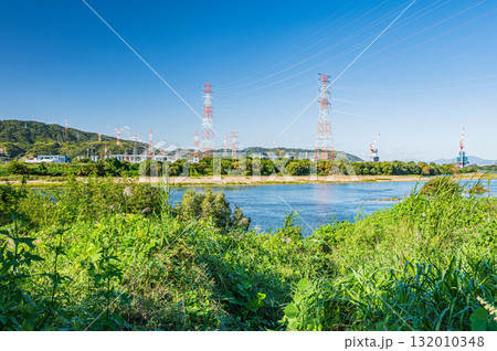 淀川風景　大阪府高槻市　枚方市 132010348