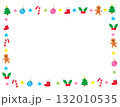 かわいいクリスマスのフレーム 132010535
