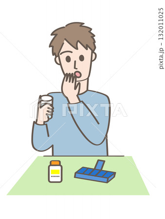 サプリメントを飲む人 132011025