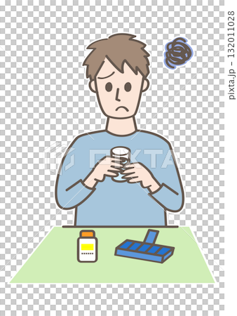 サプリメントを飲む人 132011028