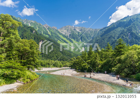 「長野県」梓川清流の風景　上高地 132011055