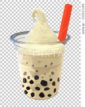 Tapioca milk tea (with cream) 132011169