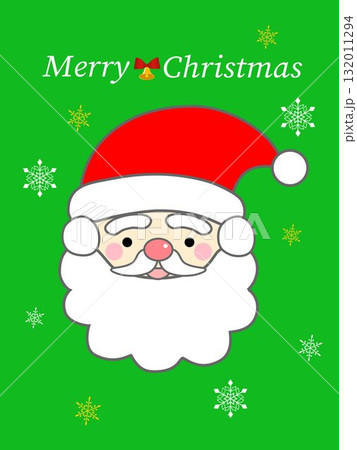 可愛いサンタクロースのクリスマスカード 可愛いサンタクロースのクリスマスカード 132011294