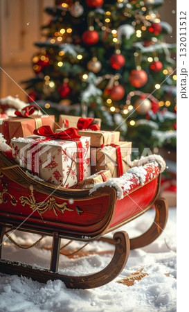 Santa Sleigh and Tree Santa Sleigh and Tree 132011512