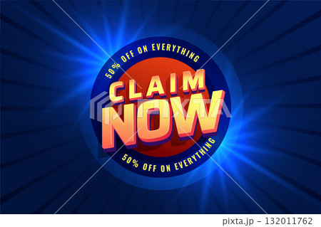 buy and claim now 50 percent discount offer template buy and claim now 50 percent discount offer template 132011762