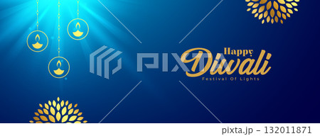 happy diwali celebration blue wallpaper with light effect happy diwali celebration blue wallpaper with light effect 132011871