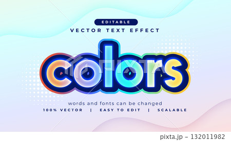 modern color editable text style effectのイラスト素材 [132011982] - PIXTA