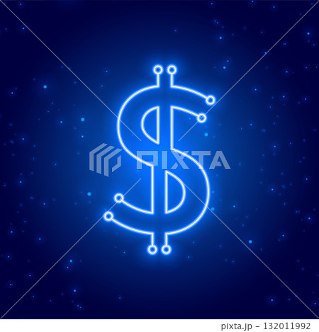 neon style international dollar symbol background design neon style international dollar symbol background design 132011992