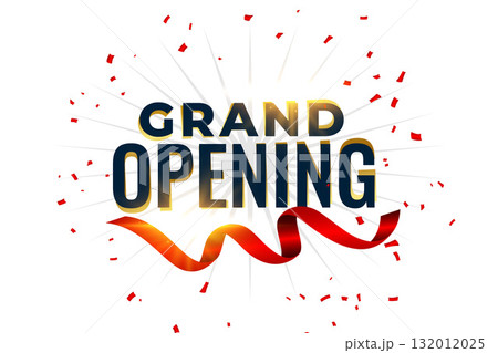 shiny grand opening ceremony invitation background for business start up 132012025