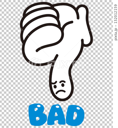 Bad icon, low rating illustration 132012159