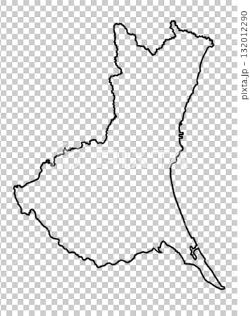 茨城県の地図(白地図) 茨城県の地図(白地図) 132012290