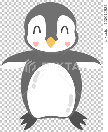 Cute Baby Penguin Clipart created by hand drawn 132012925