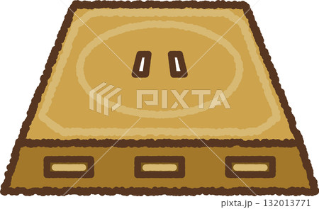 手書き風のアイコン　土俵 132013771