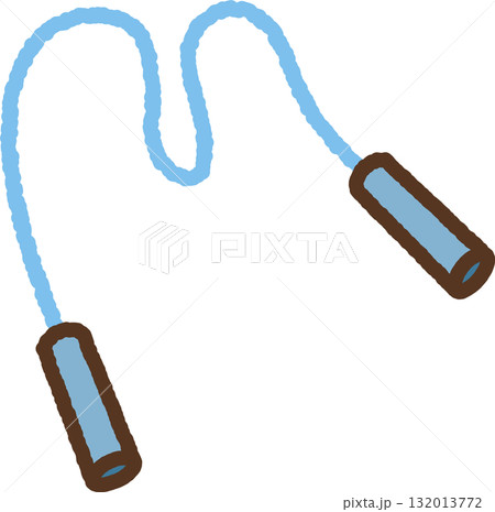 手書き風のアイコン　縄跳び 132013772