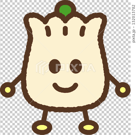 手書き風のキャラクターアイコン　しゅうまい 132013782
