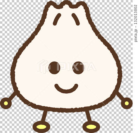 手書き風のキャラクターアイコン 中華まん 手書き風のキャラクターアイコン 中華まん 132013802