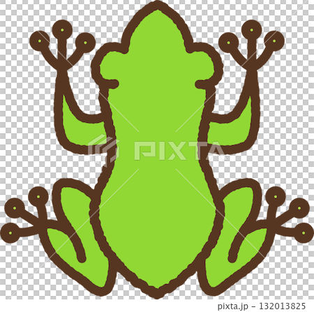 青蛙圖示的頂視圖 青蛙圖示的頂視圖 132013825