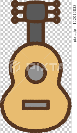 簡單的樂器插圖圖示：吉他 132013832