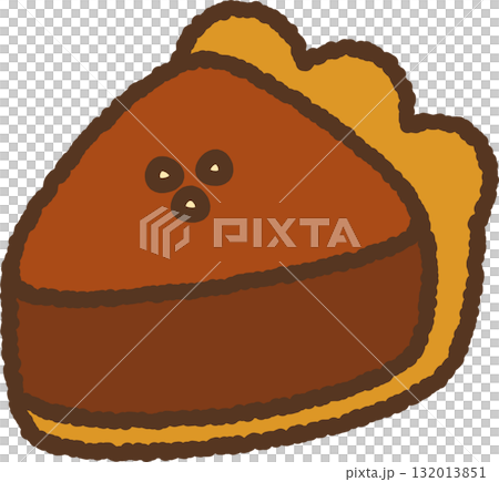 丸みを帯びたかわいいスイーツチョコタルト 丸みを帯びたかわいいスイーツチョコタルト 132013851