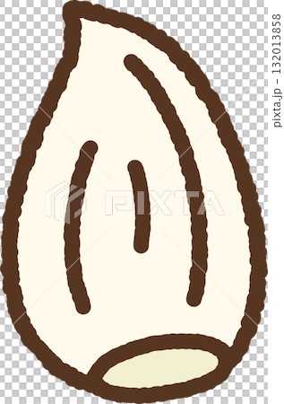 一欠片のにんにくアイコンイラスト 一欠片のにんにくアイコンイラスト 132013858
