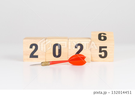 red dart with chess people and 2026 year blocks.. Goal, plan, action, target, strategy, leadership, New Year and marketing concept red dart with chess people and 2026 year blocks.. Goal, plan, action, target, strategy, leadership, New Year and marketing concept 132014451